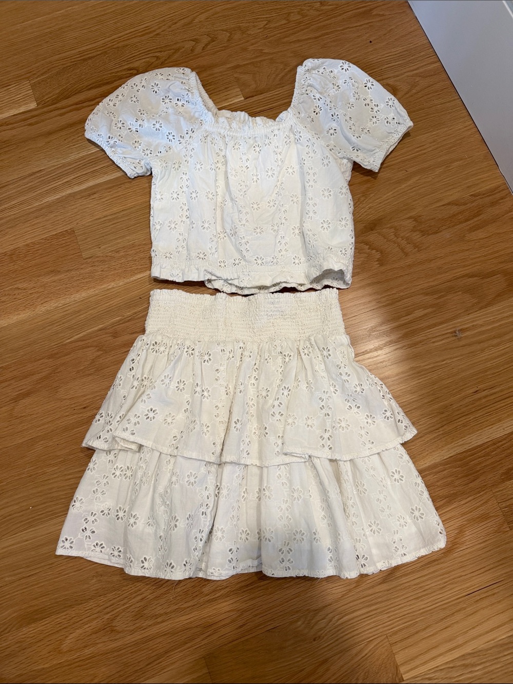 Crewcuts White Eyelet Set Size 12